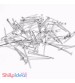 Head Pins 20mm - Sliver - Pack of 50